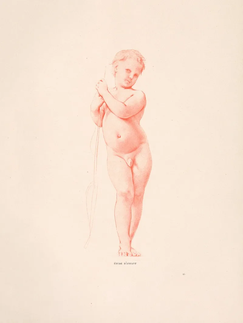 Etude Denfant 9 Wall Art by William Bouguereau - High-Resolution Digital Print