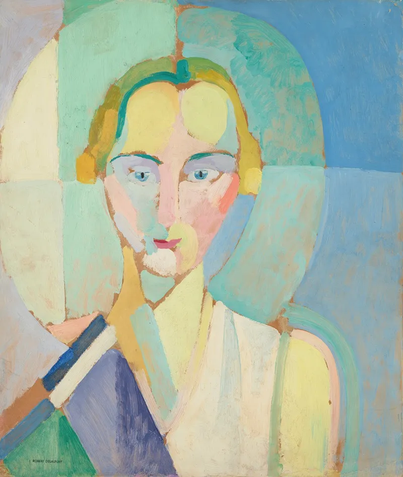 Etude Pour Le Portrait De Madame Heim Wall Art by Robert Delaunay - High-Resolution Digital Print