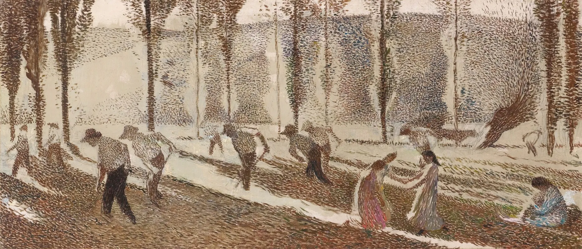Etude Pour Les Faucheurs Or Bastide Du Vert Wall Art by Henri Martin - High-Resolution Digital Print