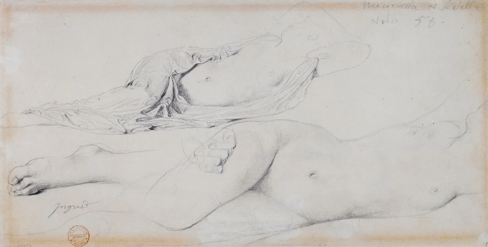 Etude Pour Lodalisque A Lesclave