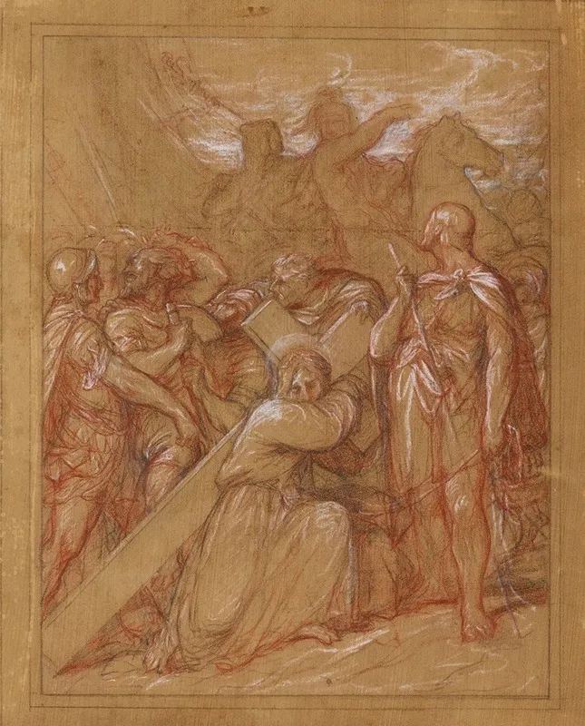 Etude Pour Un Chemin De Croix Jesus Tombe Pour La Troisieme Fois