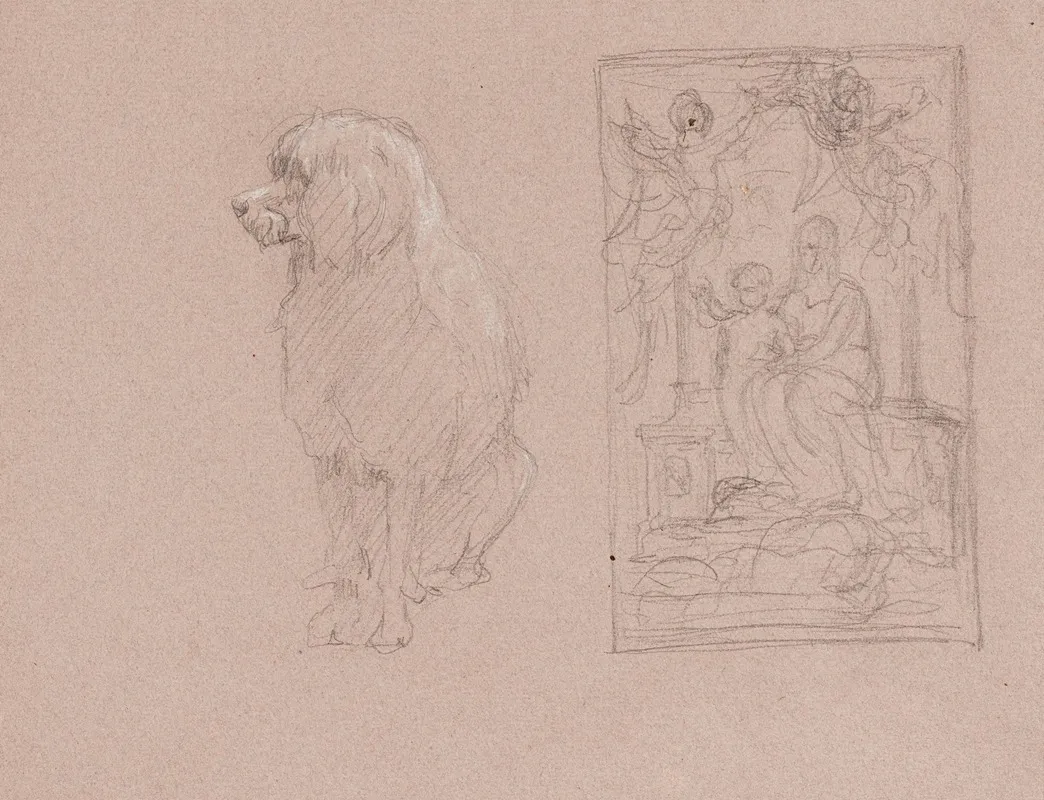 Etude Pour Un Chien Et Pour Une Vierge A Lenfant