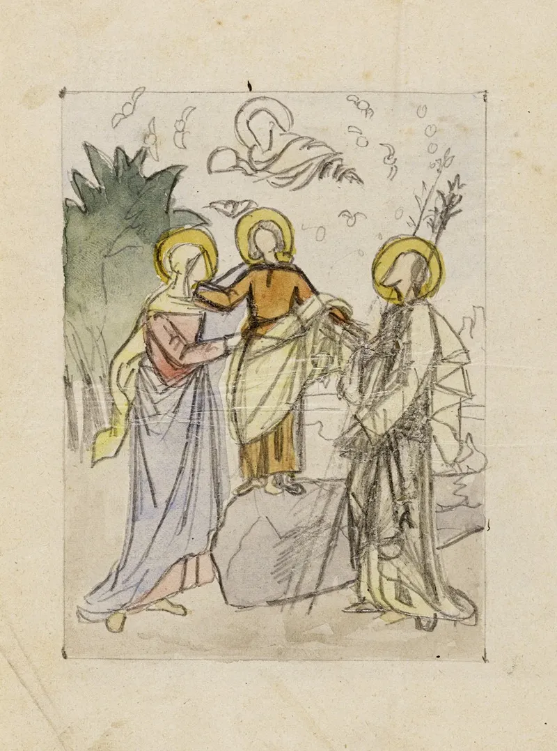 Etude Pour Un Tableau Representant La Sainte Famille