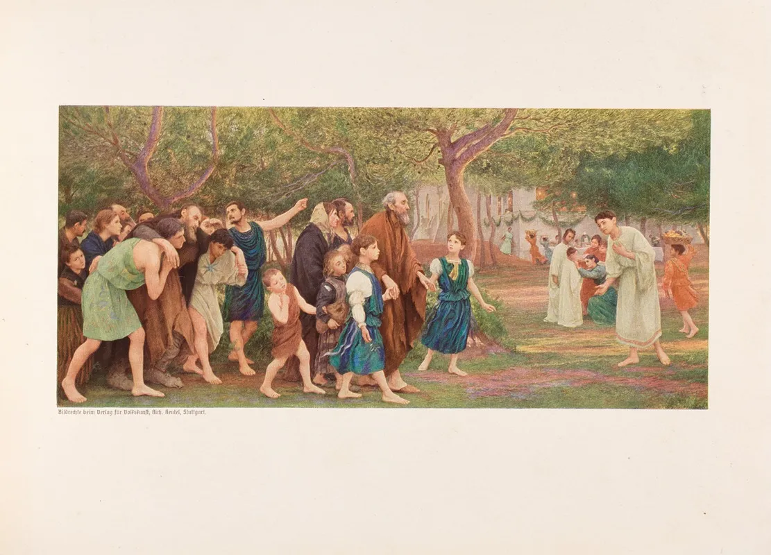 Eugen Burnand Zehn Farbige Kunstblätter Pl 01 Wall Art by Eugène Burnand - High-Resolution Digital Print