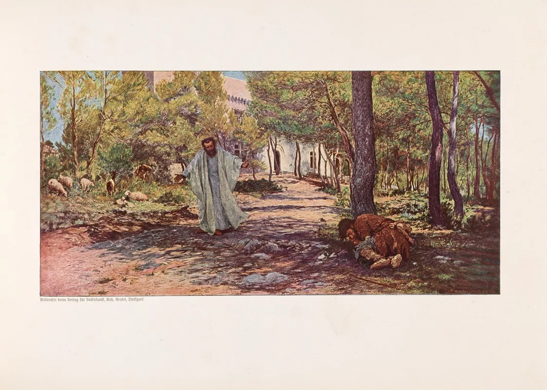 Eugen Burnand Zehn Farbige Kunstblätter Pl 02 Wall Art by Eugène Burnand - High-Resolution Digital Print