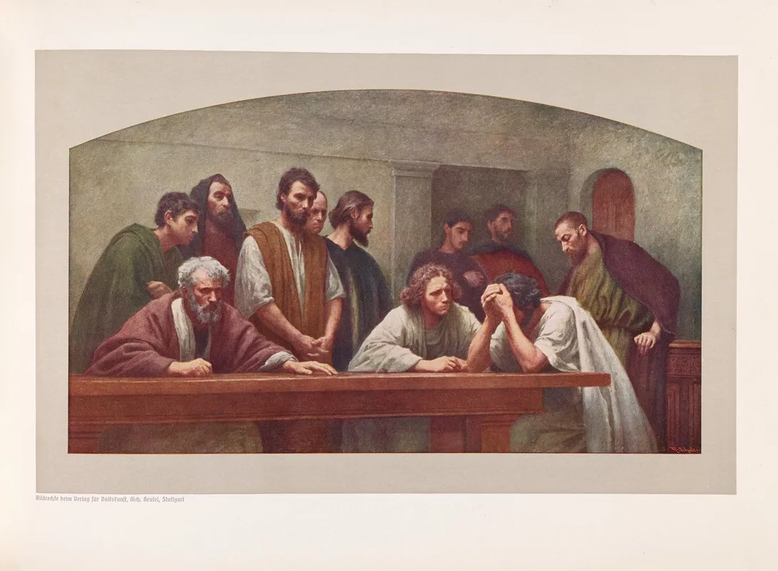 Eugen Burnand Zehn Farbige Kunstblätter Pl 05 Wall Art by Eugène Burnand - High-Resolution Digital Print