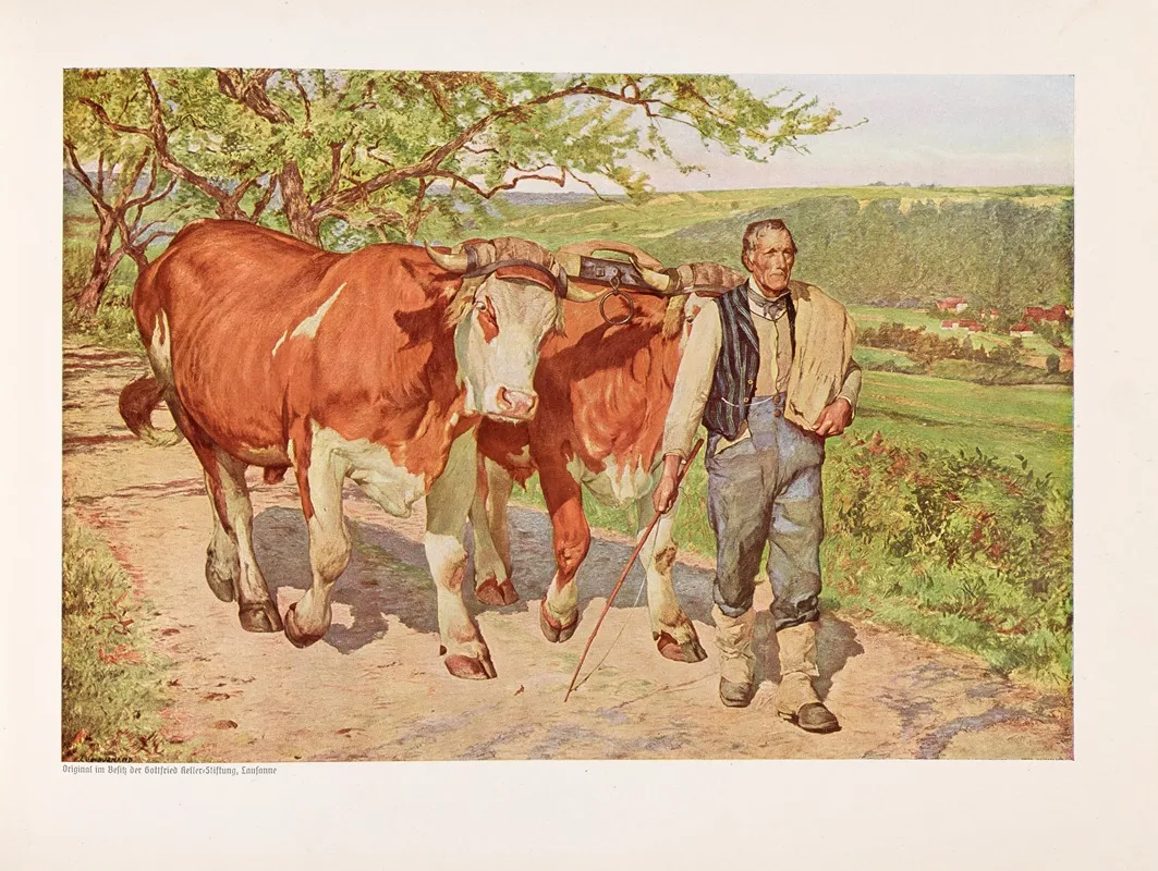 Eugen Burnand Zehn Farbige Kunstblätter Pl 07 Wall Art by Eugène Burnand - High-Resolution Digital Print