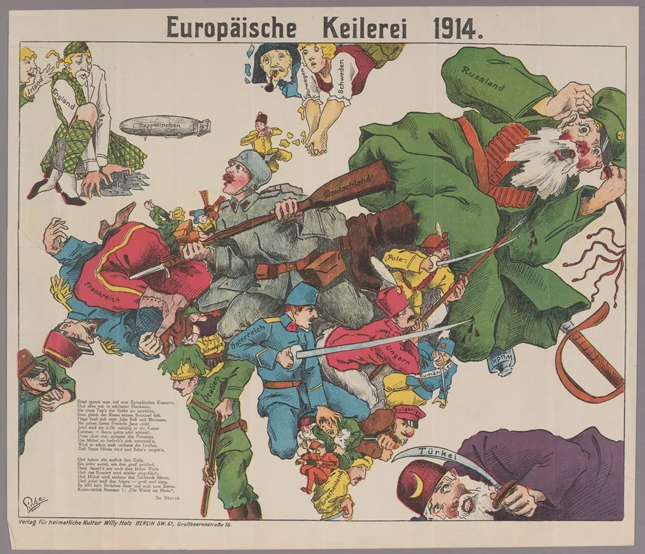 Europaische Kilerei 1914 Wall Art by Linge - High-Resolution Digital Print