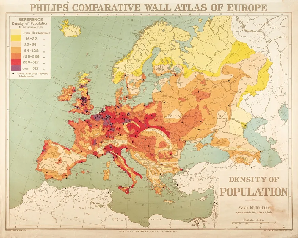 Europe Density Of Population 2