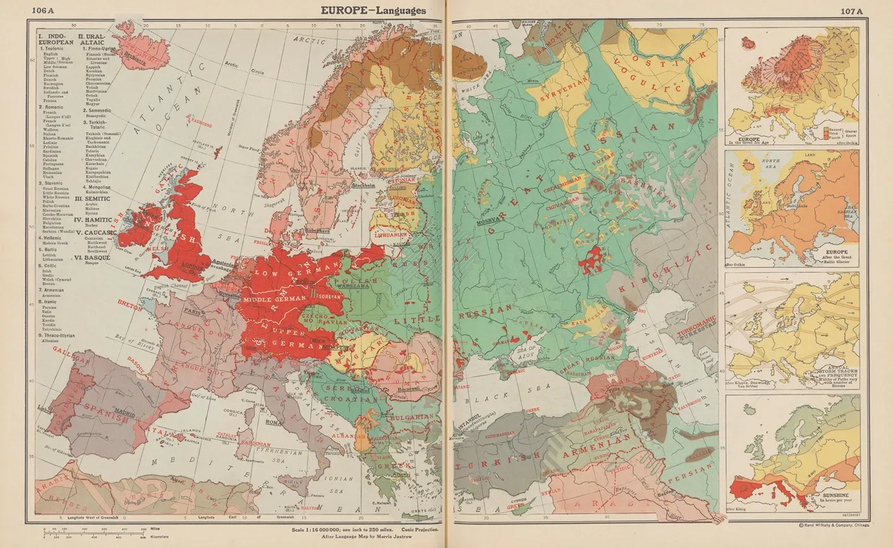 Europe Languages Wall Art by John Paul Goode - High-Resolution Digital Print