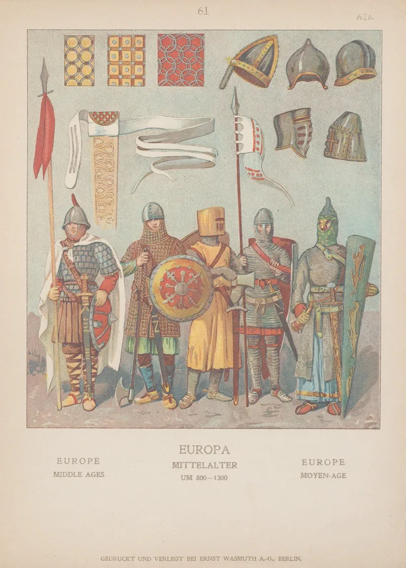 Europe Middle Ages Wall Art by Adolf Rosenberg - High-Resolution Digital Print