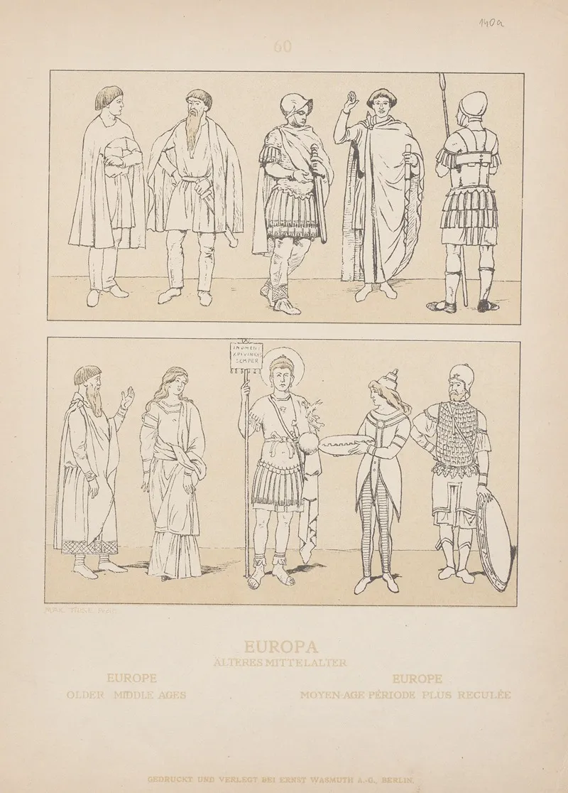 Europe Older Middle Ages Wall Art by Adolf Rosenberg - High-Resolution Digital Print