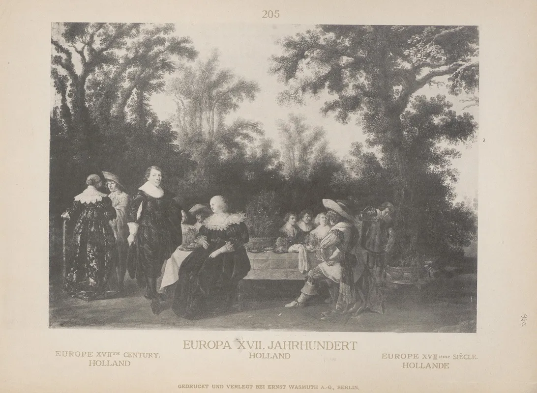 Europe Xviith Century Holland Wall Art by Adolf Rosenberg - High-Resolution Digital Print