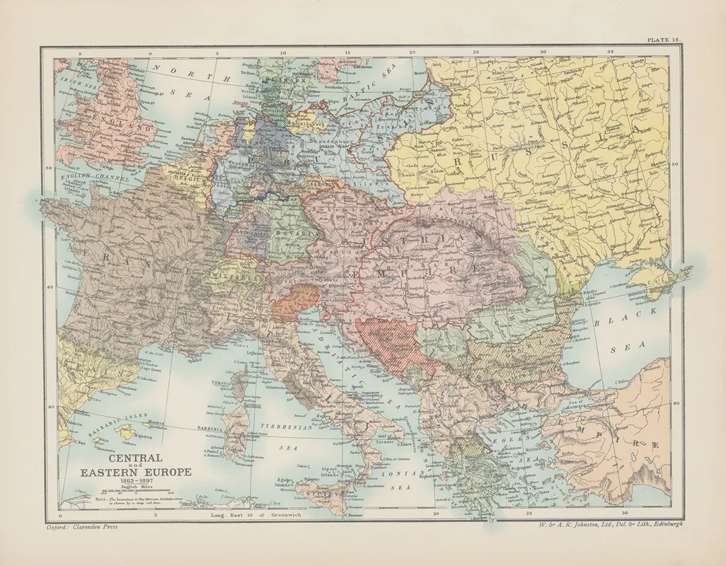 Europe 1863 Wall Art by Reginald Lane Poole - High-Resolution Digital Print