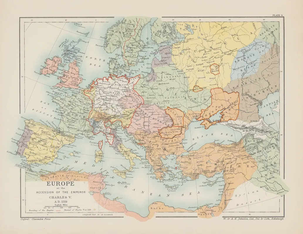 Europe%e2%80%8e %e2%80%8eat%e2%80%8e %e2%80%8ethe%e2%80%8e %e2%80%8eaccession%e2%80%8e %e2%80%8eof%e2%80%8e %e2%80%8ethe%e2%80%8e %e2%80%8eemperor%e2%80%8e %e2%80%8echarles%e2%80%8e %e2%80%8ev Wall Art by Reginald Lane Poole - High-Resolution Digital Print