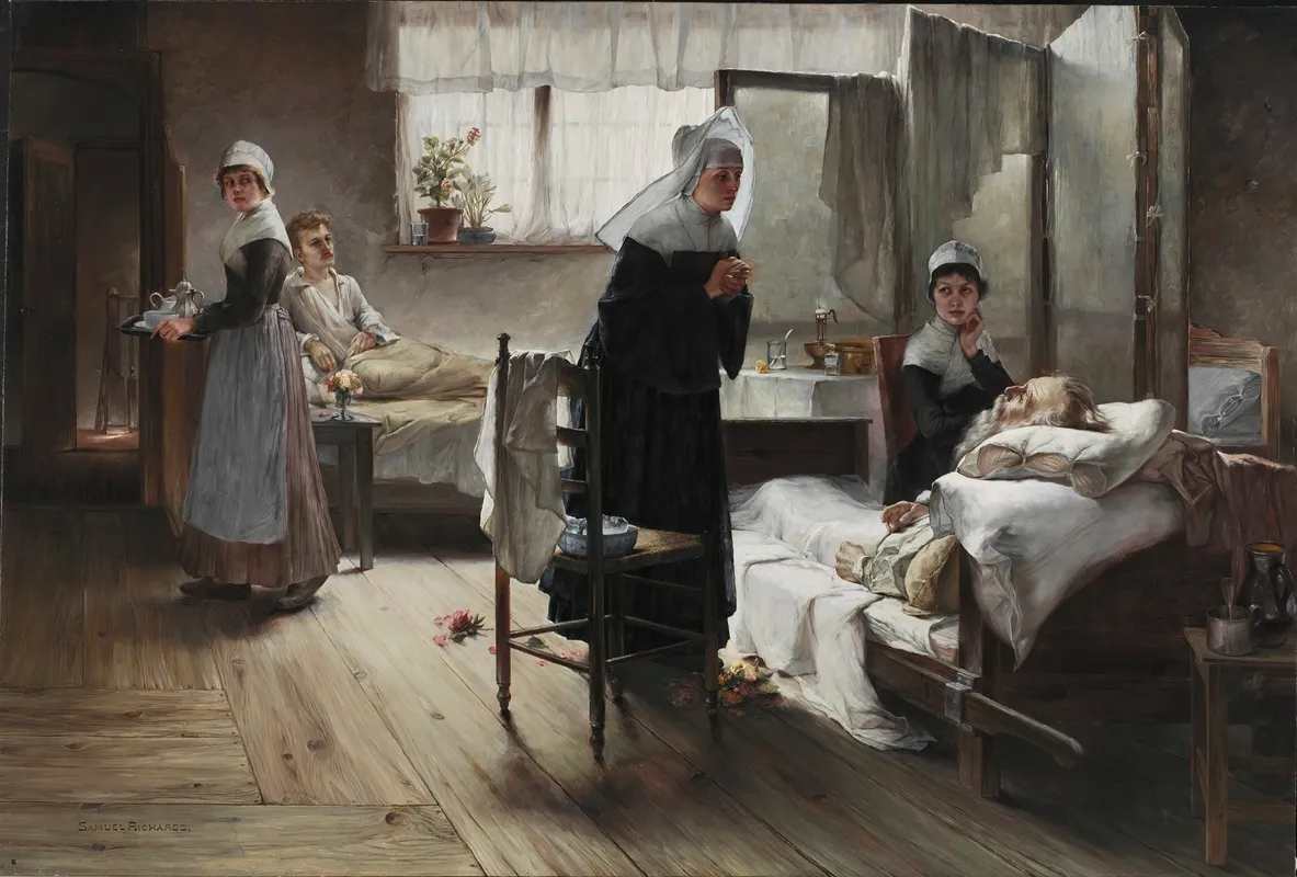 Evangeline Discovering Her Affianced In The Hospital