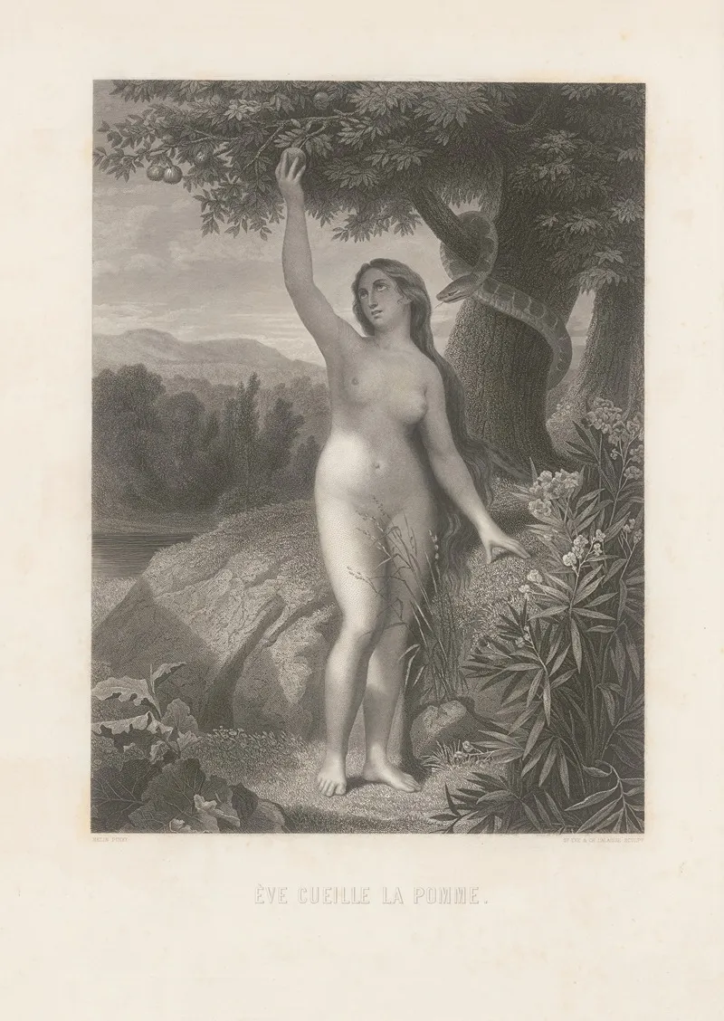 Eve Cueille La Pomme Wall Art by Alphonse de Lamartine - High-Resolution Digital Print