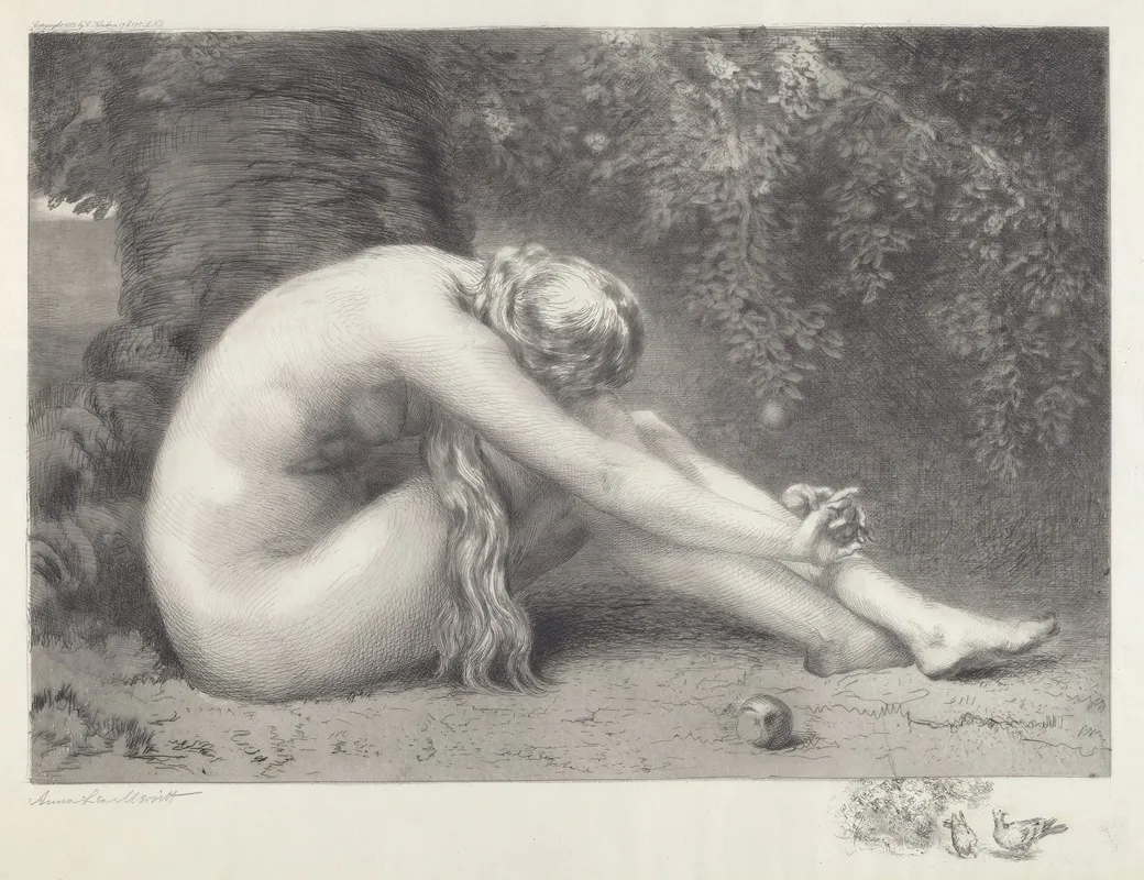 Eve Repentant Wall Art by Anna Lea Merritt - High-Resolution Digital Print