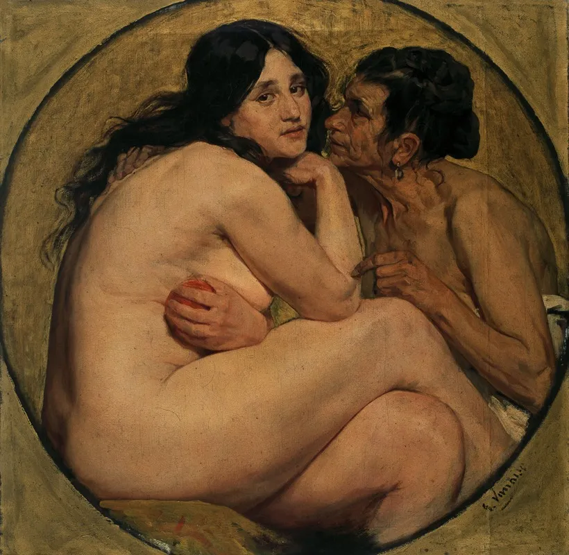 Eve The Temptation Wall Art by Gustave Vanaise - High-Resolution Digital Print