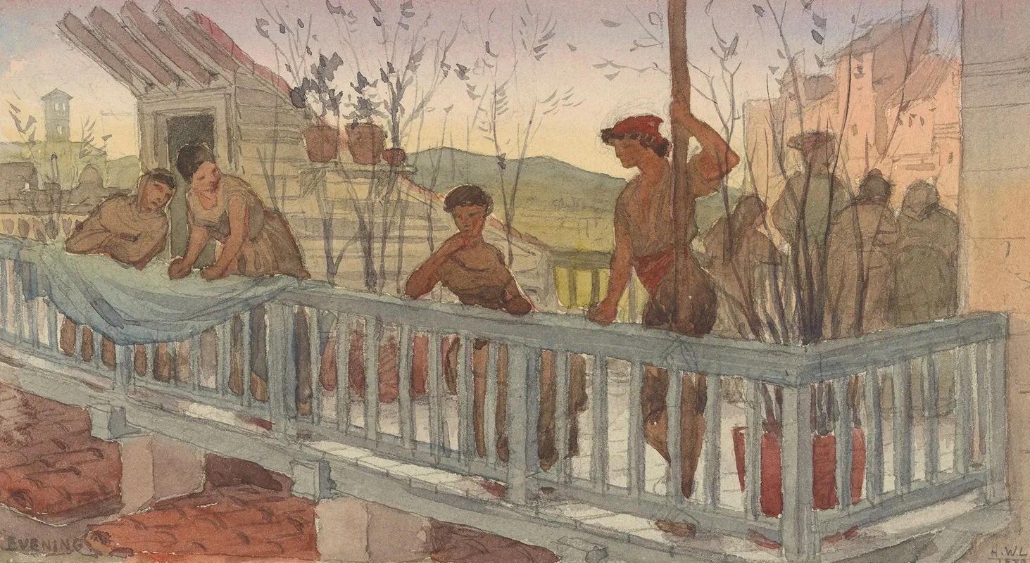 Evening 25 Wall Art by Horatio Walter Lonsdale - High-Resolution Digital Print