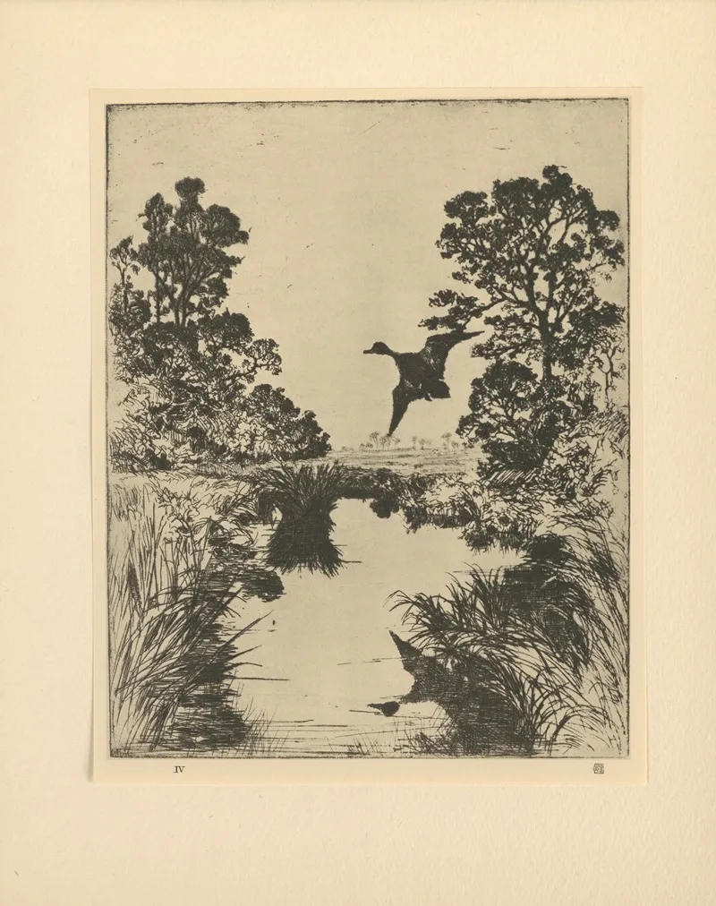Evening 36 Wall Art by Frank Weston Benson   - High-Resolution Digital Print