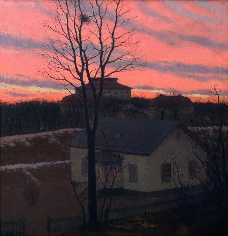 Evening 6 Wall Art by Hjalmar Linde - High-Resolution Digital Print