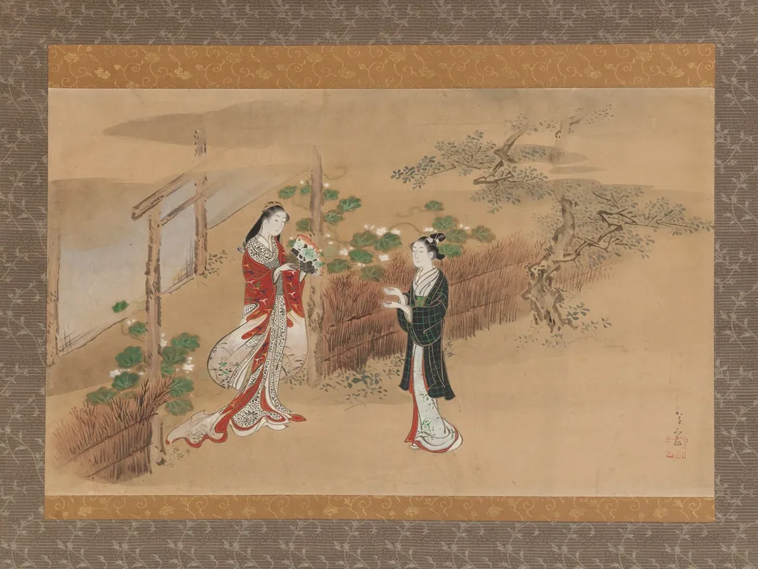 Evening Faces Chapter From The Tale Of Genji Genji Monogatari