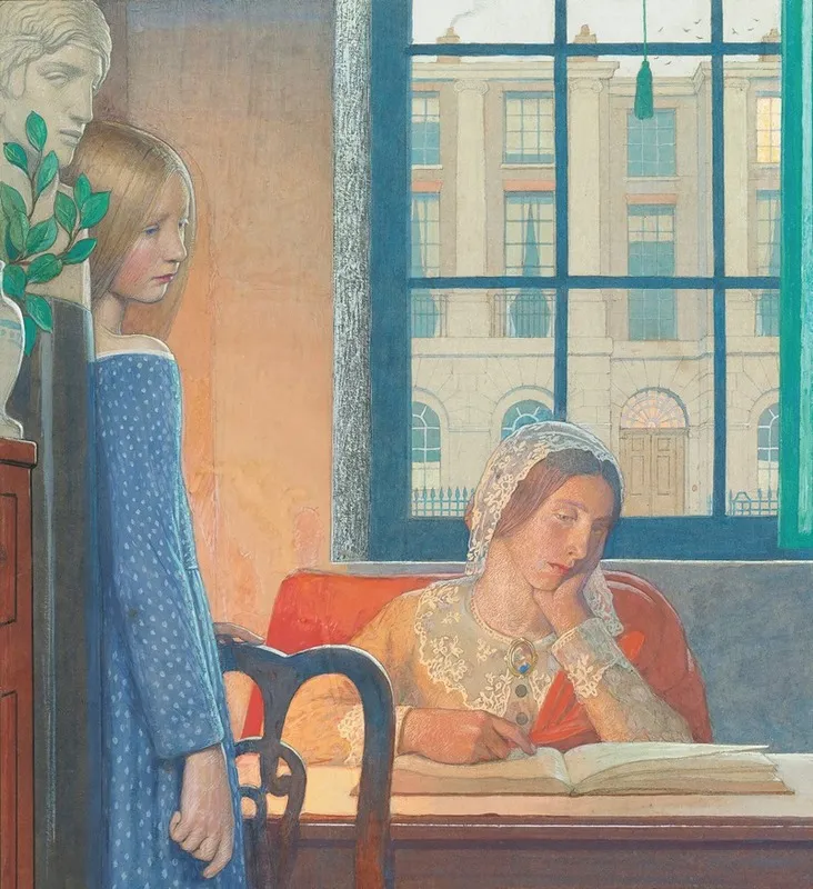 Evening In London Wall Art by Frederick Cayley Robinson - High-Resolution Digital Print