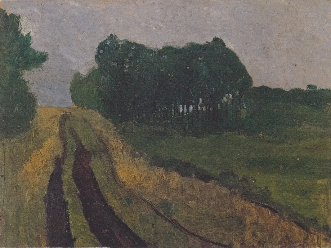 Evening Landscape 12 Wall Art by Paula Modersohn-Becker - High-Resolution Digital Print