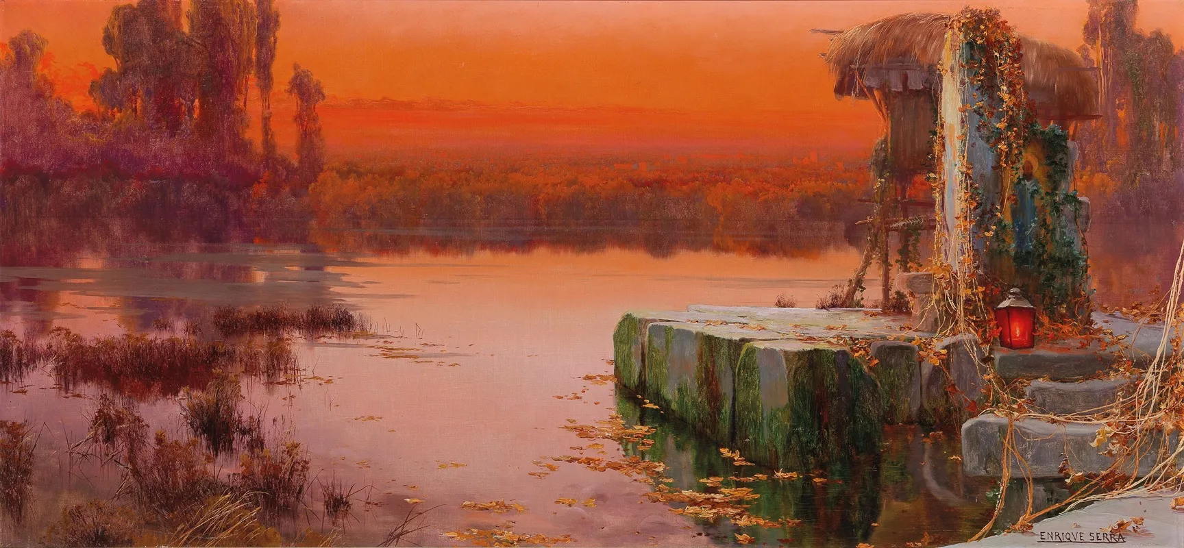 Evening Light Over The Pontine Marshes Wall Art by Enric Serra Auqué - High-Resolution Digital Print