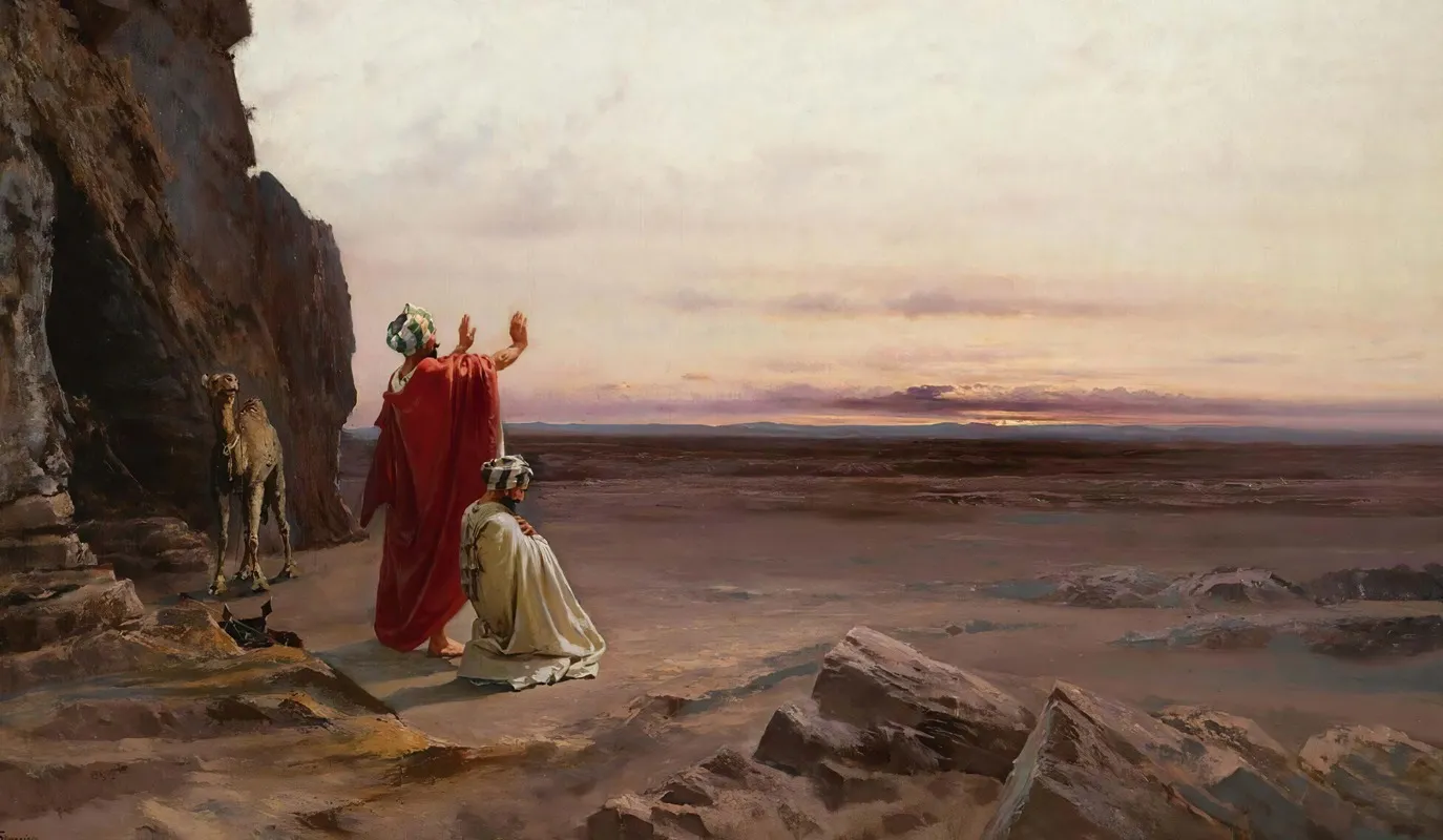 Evening Prayer Wall Art by Peter Conrad Schreiber - High-Resolution Digital Print