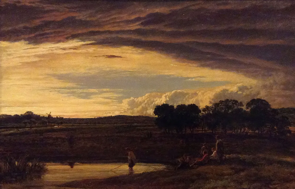 Evening Storm Clearing Off Wall Art by John Linnell - High-Resolution Digital Print
