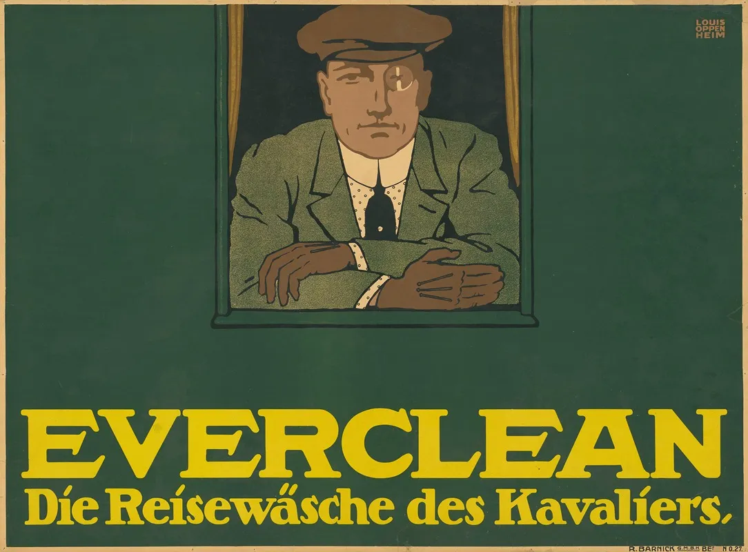 Everclean Die Reisewasche Des Kavaliers Wall Art by Louis Oppenheim - High-Resolution Digital Print