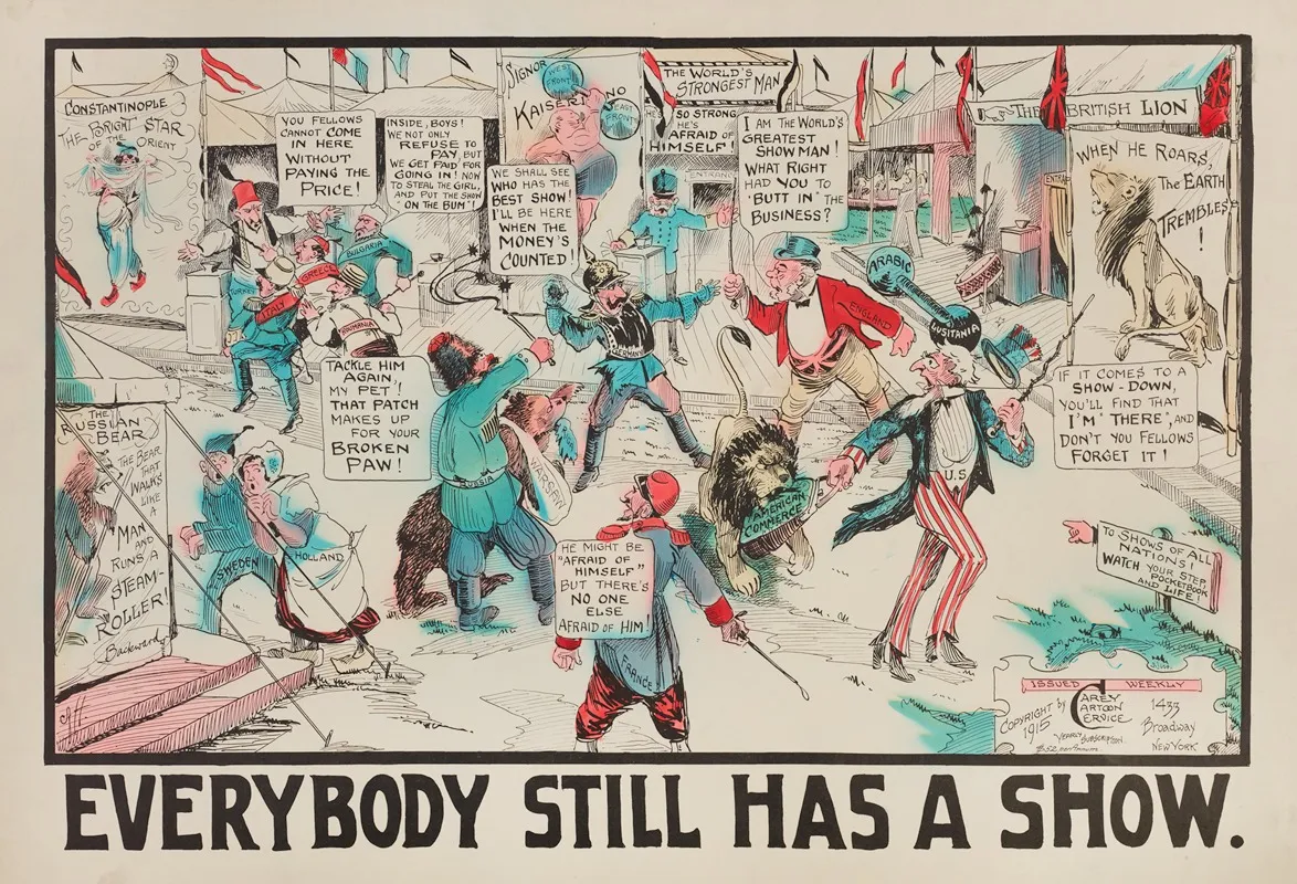 Everybody Still Has A Show Wall Art by Carey Cartoon Service - High-Resolution Digital Print