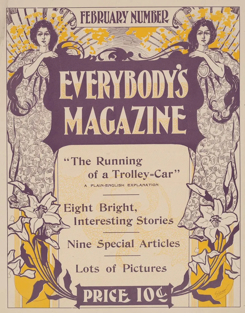 Everybodys Magazine February Number Wall Art by Anonymous - High-Resolution Digital Print