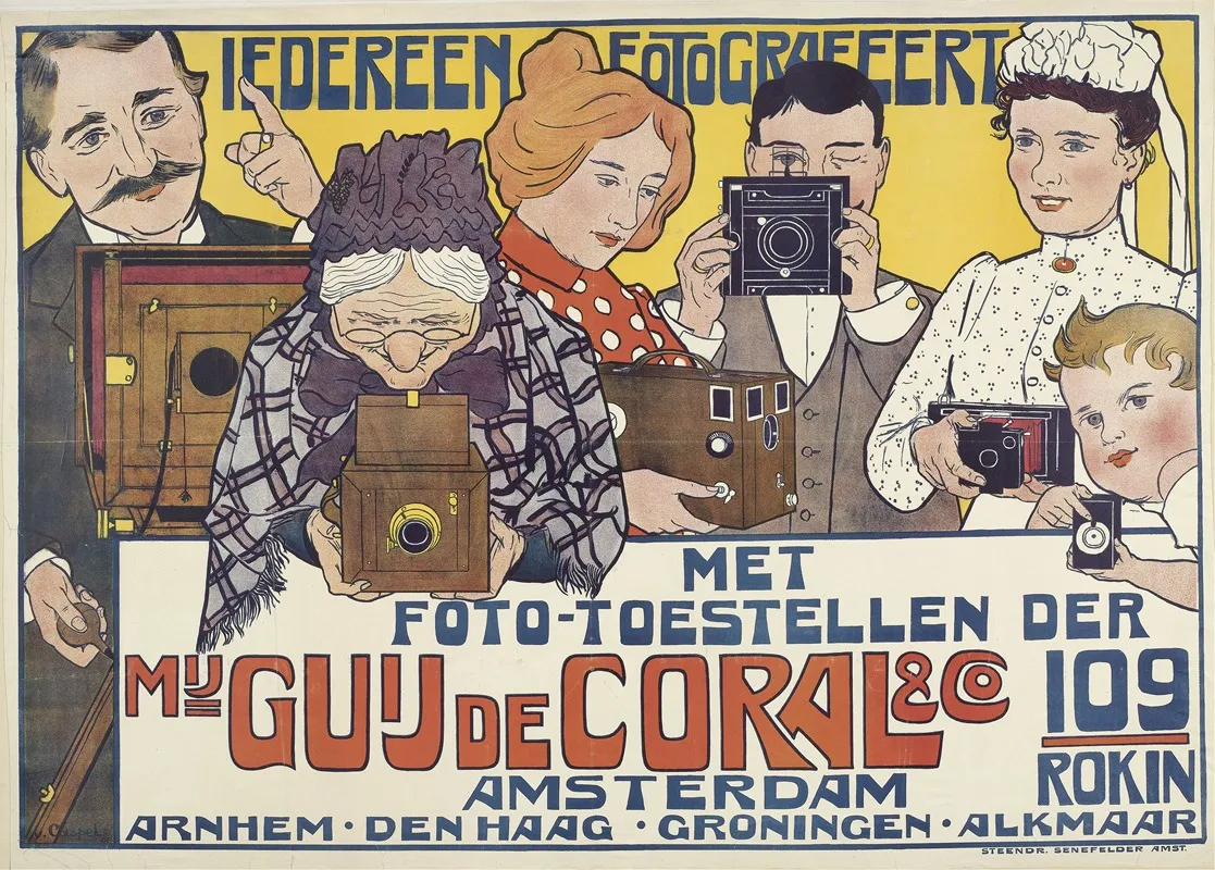 Everyone A Photographer Poster For Guy De Coral Co by Johann Georg van Caspel - High-Resolution Digital Print