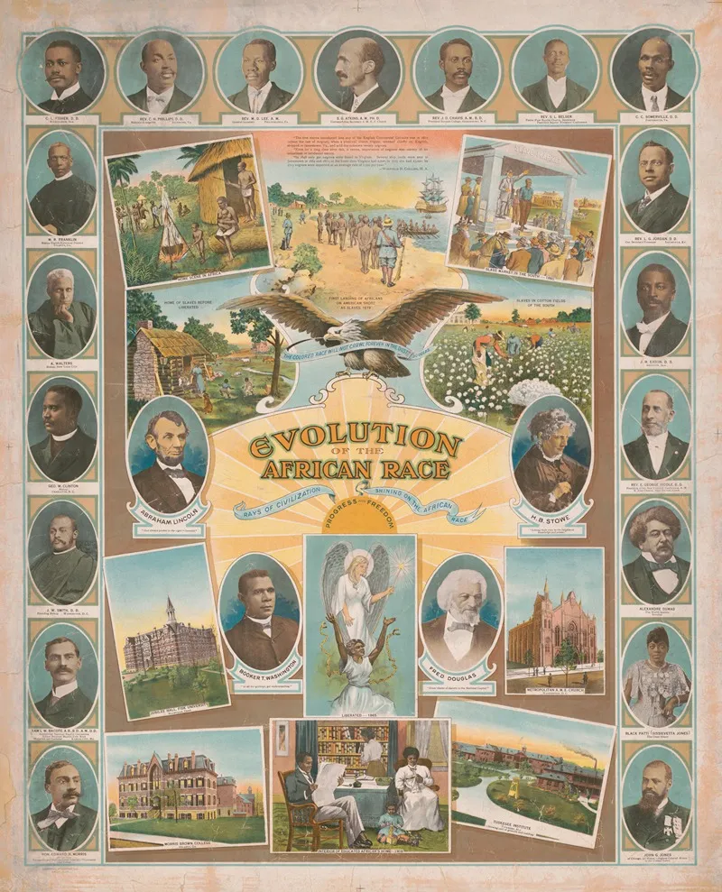 Evolution Of The African Race Wall Art by Brando Printing Co. - High-Resolution Digital Print