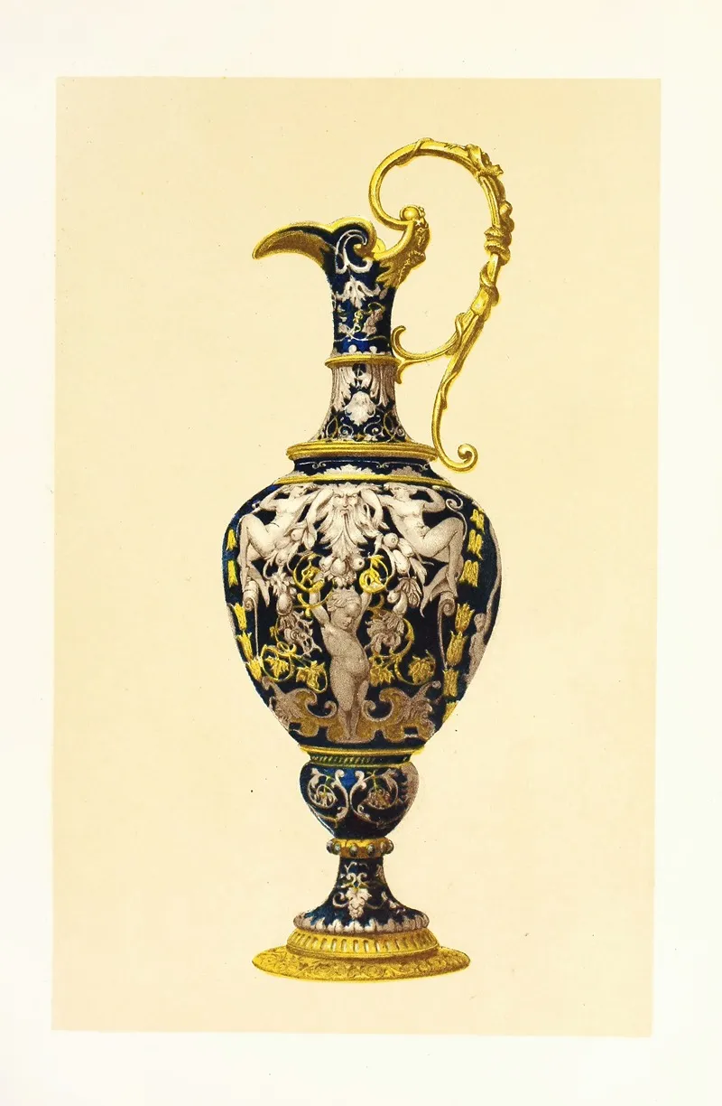 Ewer Enamel On Copper In The Manner Of The Enamels Of Limoges Wall Art by John Charles Robinson - High-Resolution Digital Print