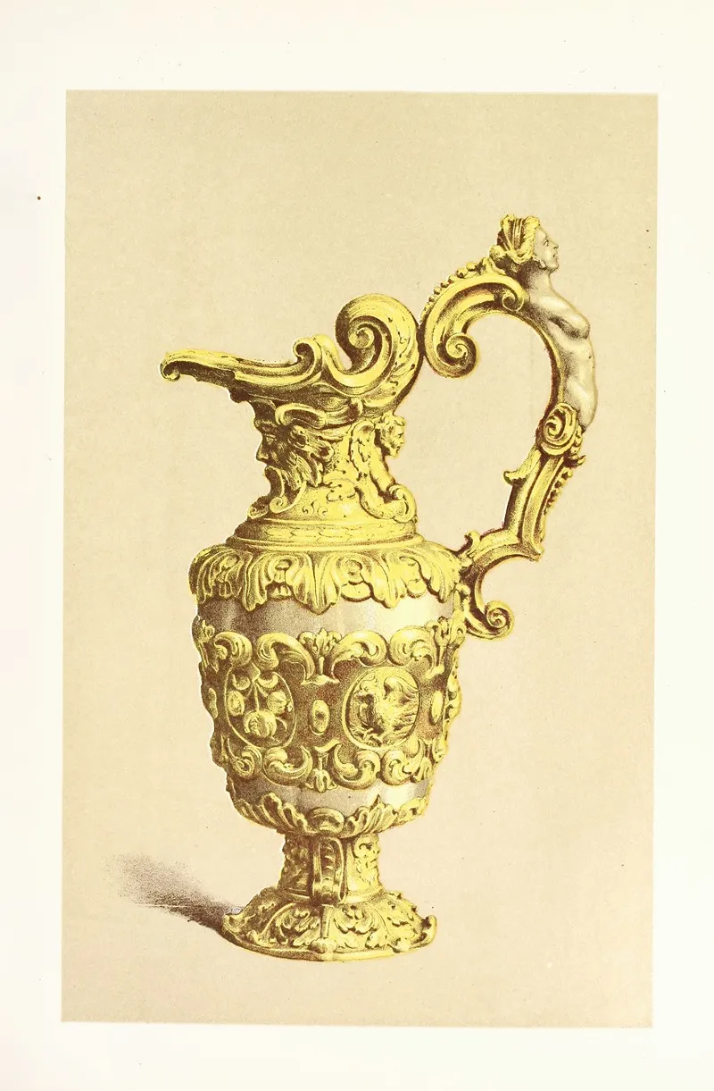 Ewer In Silver Parcel Gilt Spanish Or Italian Wall Art by John Charles Robinson - High-Resolution Digital Print