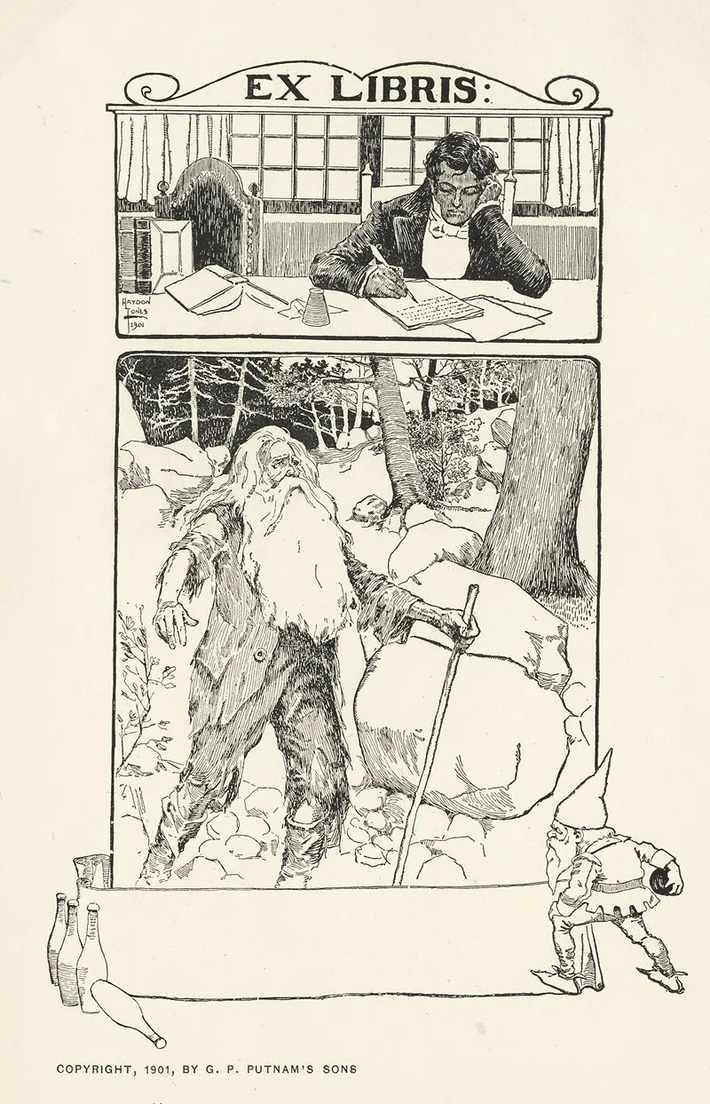 Ex Libris 5 Wall Art by Haydon Jones - High-Resolution Digital Print