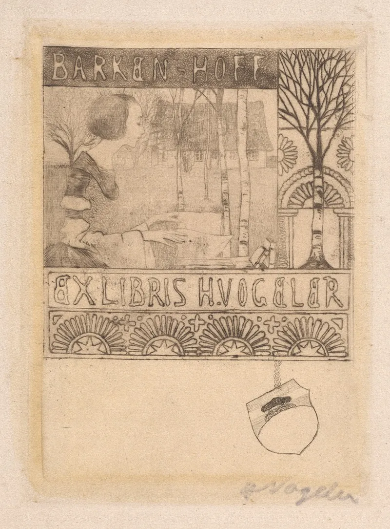 Ex Libris Barken Hoff H Vogeler