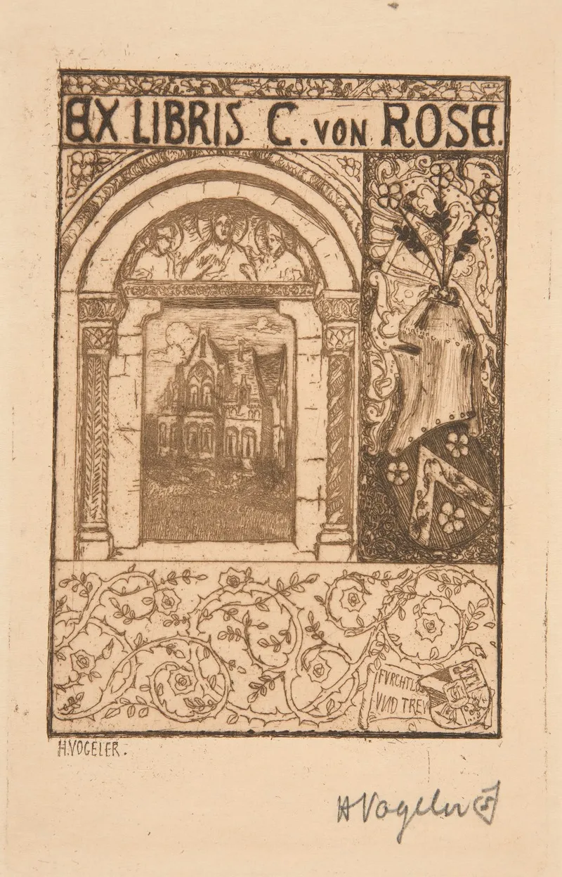 Ex Libris C Von Rose