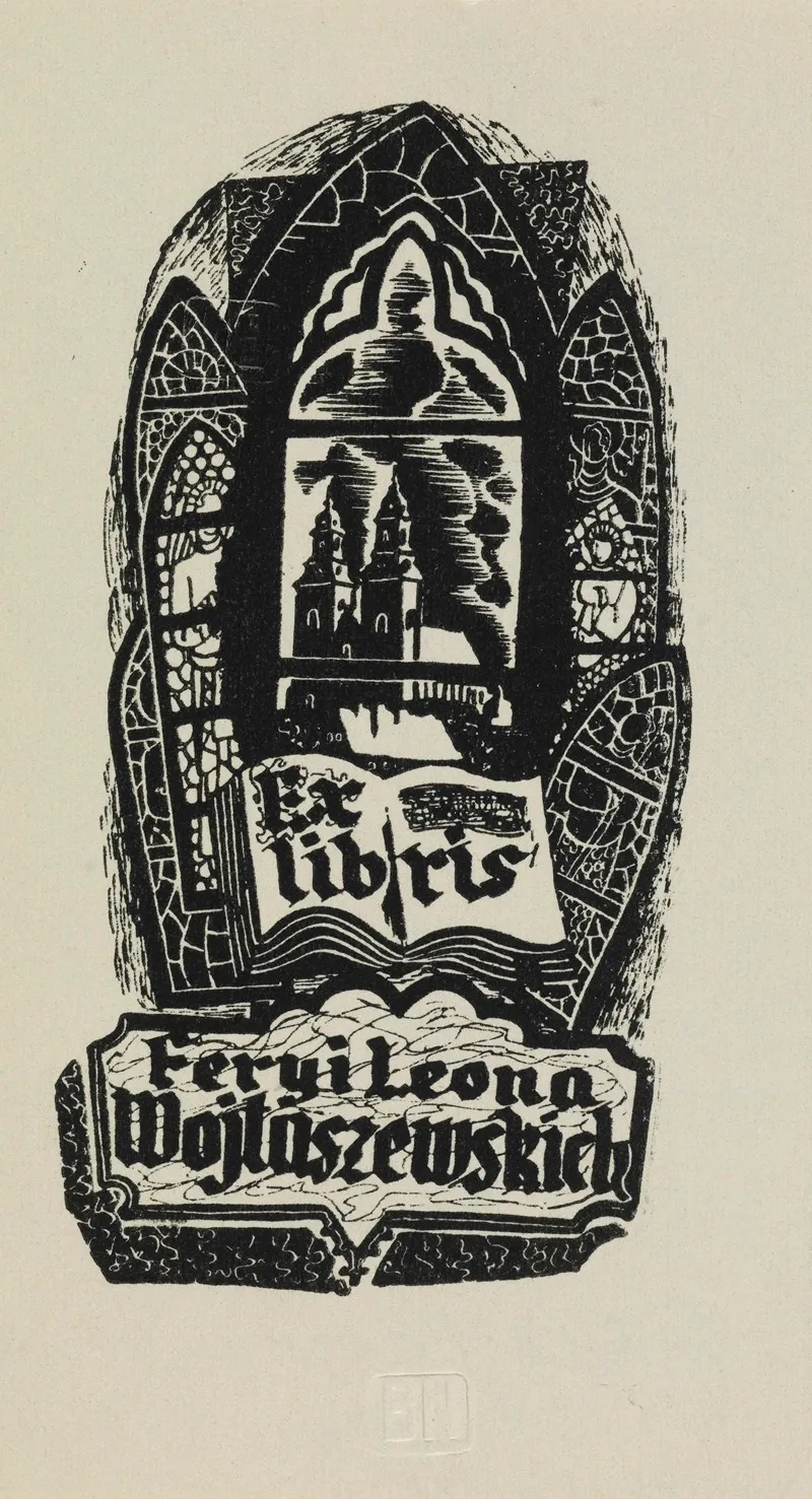 Ex Libris Fery I Leona Wojtaszewskich Wall Art by Witold Gawęcki - High-Resolution Digital Print