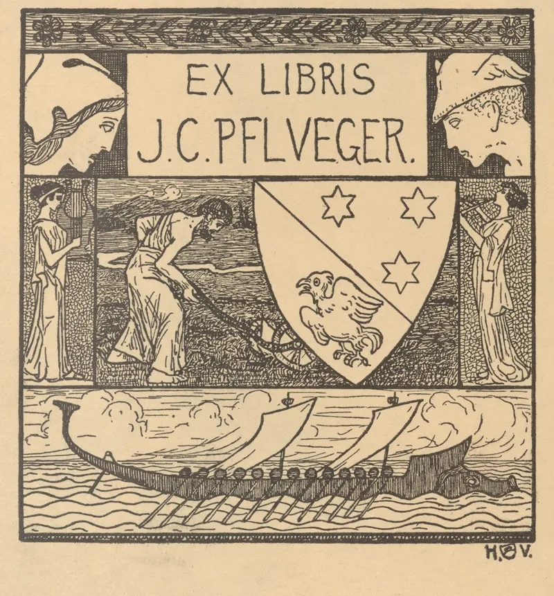 Ex Libris J C Pflueger