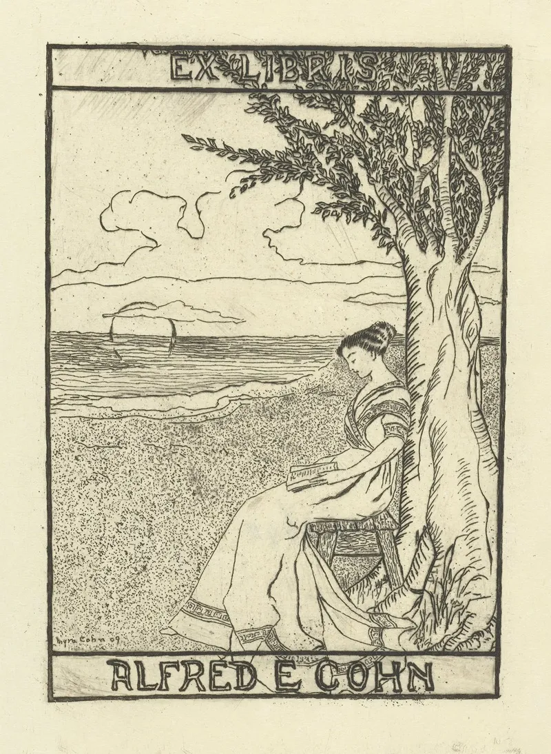 Ex Libris Van Alfred E Cohn Wall Art by Johannes Arnoldus Boland - High-Resolution Digital Print