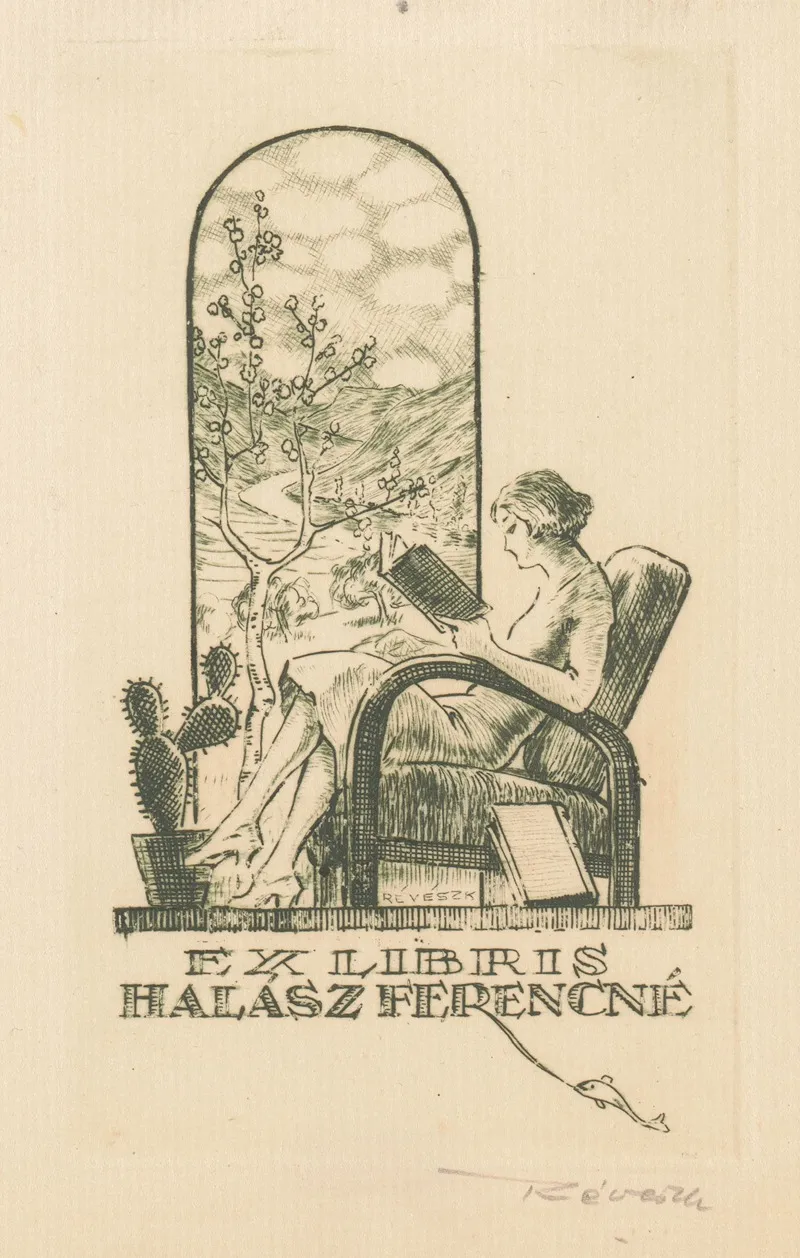 Ex Libris Van Ferencne Halasz