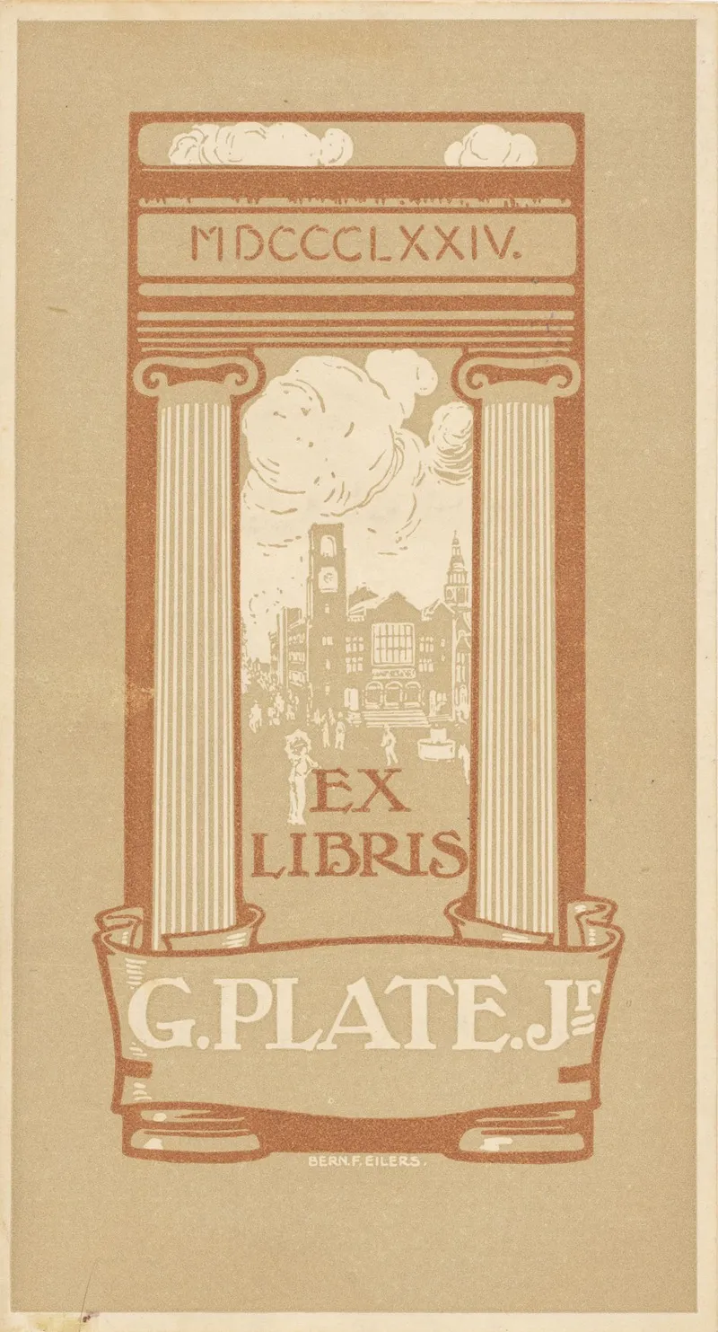 Ex Libris Van G Plate Jr Wall Art by Bernard Eilers - High-Resolution Digital Print