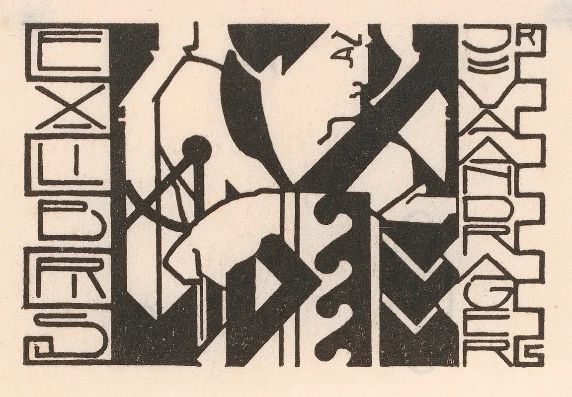 Ex Libris Van J Van Der Ager Wall Art by Reijer Stolk - High-Resolution Digital Print