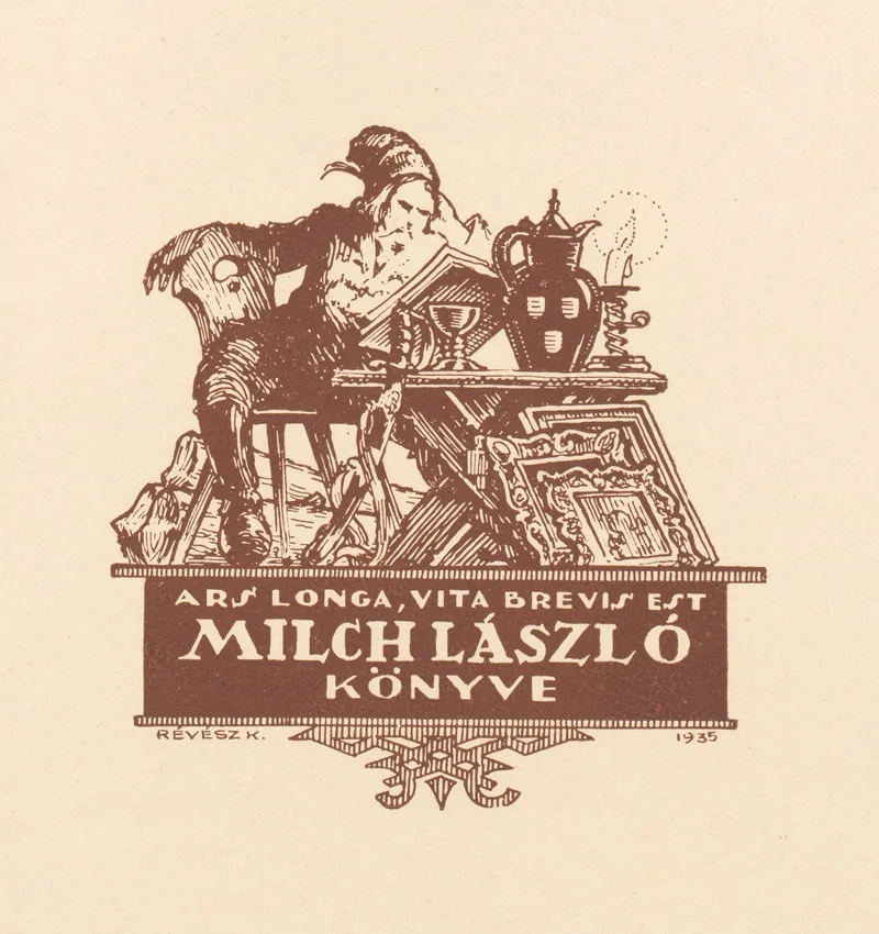 Ex Libris Van Laszlo Milch 2