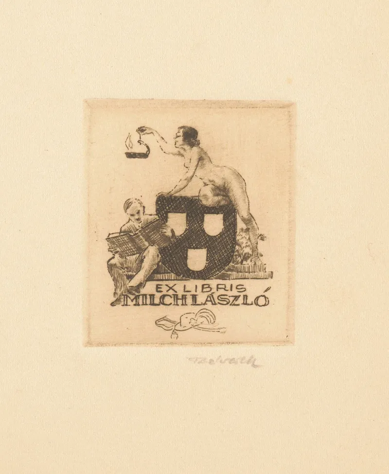 Ex Libris Van Laszlo Milch